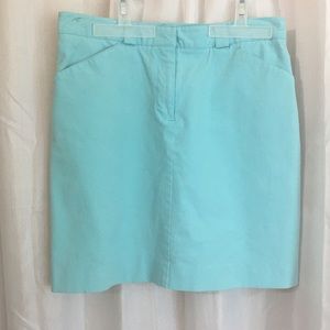 Lilly Pulitzer Aqua Blue Cotton Skirt